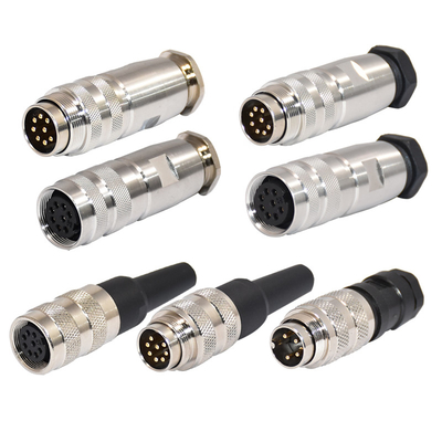 качество  Field Wirable M16 Waterproof Connector Male Female 2 - 12 Poles M16 Circular Connector фабрика
