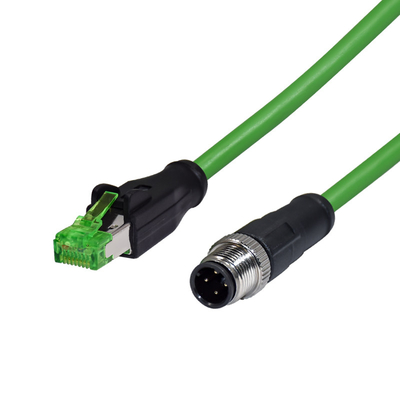 Изготовленное на заказ M12 код 3 до B D x Pin 17 к водоустойчивому кабелю соединителя 2m датчика Rj45