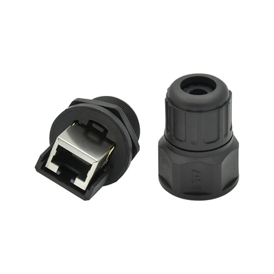 Мужской женский водоустойчивый соединитель Rj45 прямо/держатель/собрание панели локтя с раковиной