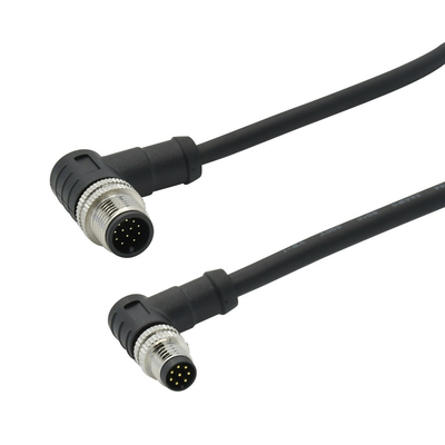 Круглый m12 на m8 3-12 контактов A-X кодированный датчик наружный кабель ip68 разъем m12 m8 авто провод