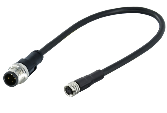Круглый m12 на m8 3-12 контактов A-X кодированный датчик наружный кабель ip68 разъем m12 m8 авто провод