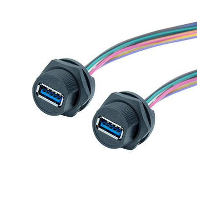 IP67 делают тип водостойким держатель USB 3,0 кабеля соединителя USB панели USB c микро-