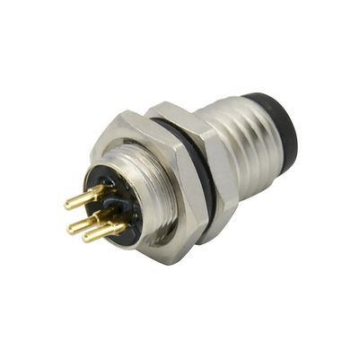 Соединитель M8 диаметра 4.0-8.0mm кабеля наружный водоустойчивый для системы промышленной автоматизации