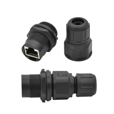 Cat6a RJ45 Пластиковые соединители для оборудования Cat6a водонепроницаемые через Ethernet LAN кабель водонепроницаемый