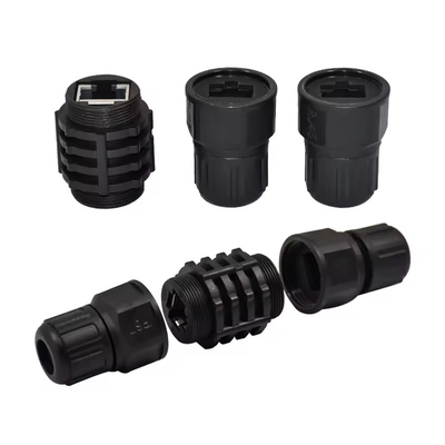 Cat6a RJ45 Пластиковые соединители для оборудования Cat6a водонепроницаемые через Ethernet LAN кабель водонепроницаемый
