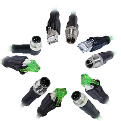 M12 до RJ45 водонепроницаемый разъем 3-17 Pin A B C D X код мужчина женщина