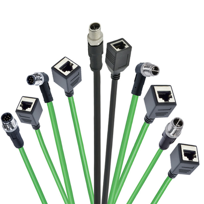 M12 до RJ45 водонепроницаемый разъем 3-17 Pin A B C D X код мужчина женщина