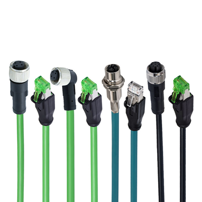Разъем M12 - RJ45, 4A, IP67, водонепроницаемый, штекер-розетка