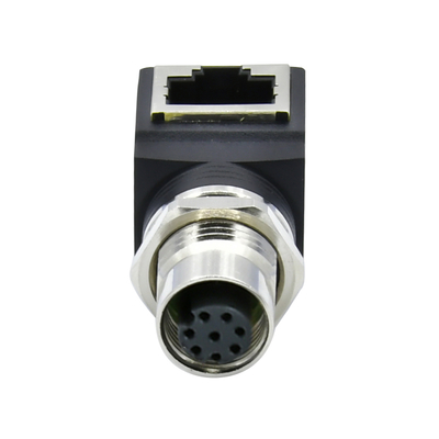 M12 до RJ45 Ethernet Connector Мужчина Женщина IP67 водонепроницаемая 3-17 пин