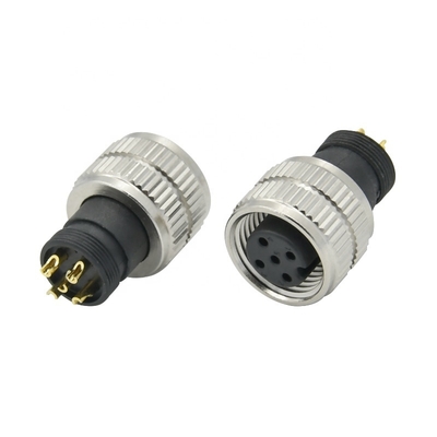 M12 Круговое соединение IP68 водонепроницаемое 3-17 штифтов мужчина женщина