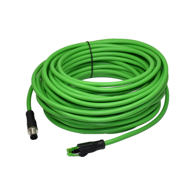 IP68 M12 X-код до RJ45 Cat6 Ethernet кабель 1 метр