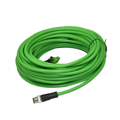Кабель Ethernet IP67 M12 D Code - RJ45, штекер, 1 м, Cat5e S/FTP