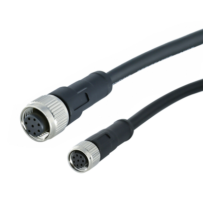 Rigoal M12 до M8 мужской женский водонепроницаемый разъем IP67 IP68 3-17 пин