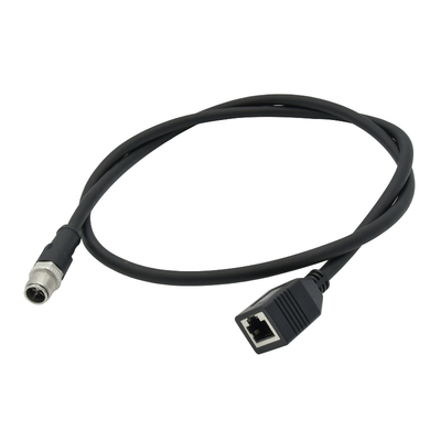 Адаптер M12 X Code to RJ45 Cat6 10 Гбит/с водонепроницаемый IP67