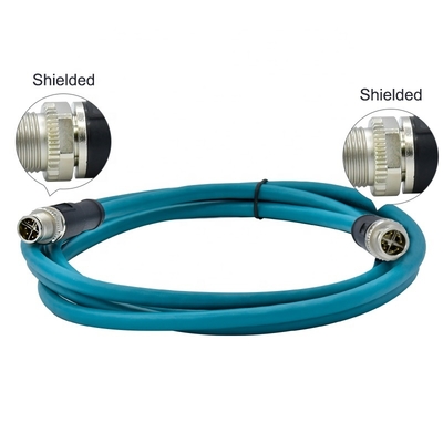 M12 Ethernet кабель 4pin 8pin D X код для промышленной камеры машинного зрения
