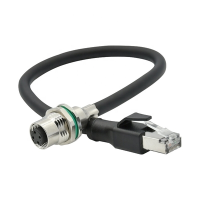 M12 Ethernet кабель 4pin 8pin D X код для промышленной камеры машинного зрения
