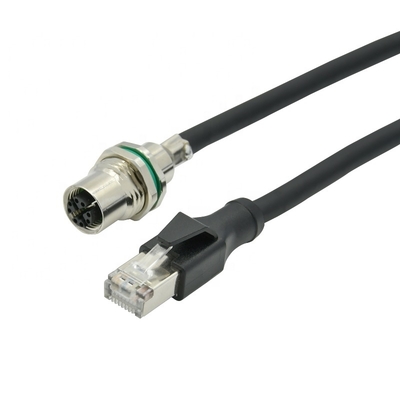 M12 Ethernet кабель 4pin 8pin D X код для промышленной камеры машинного зрения