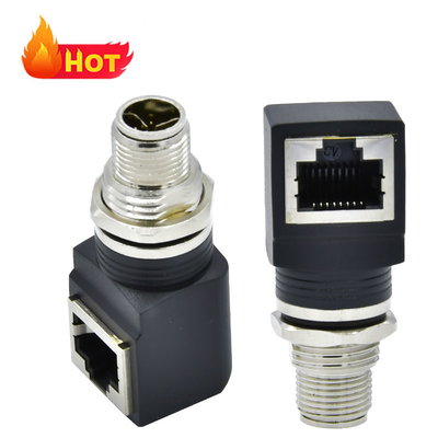 M12 X Код RJ45 Стыковочный кабель IP67 IP68 водонепроницаемая промышленная Ethernet