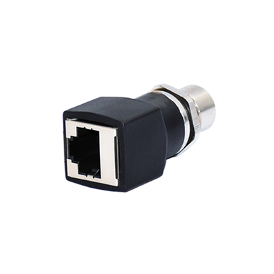 Разъем RJ45 M12 X-кодированный, гнездовой, IP67 IP68, водонепроницаемый