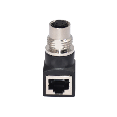 Разъем RJ45 M12 X-кодированный, гнездовой, IP67 IP68, водонепроницаемый
