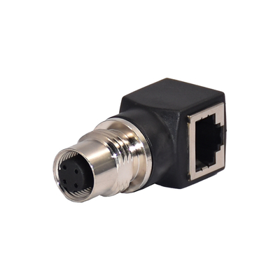 Разъем RJ45 M12 X-кодированный, гнездовой, IP67 IP68, водонепроницаемый