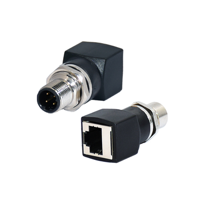Разъем RJ45 M12 X-кодированный, гнездовой, IP67 IP68, водонепроницаемый