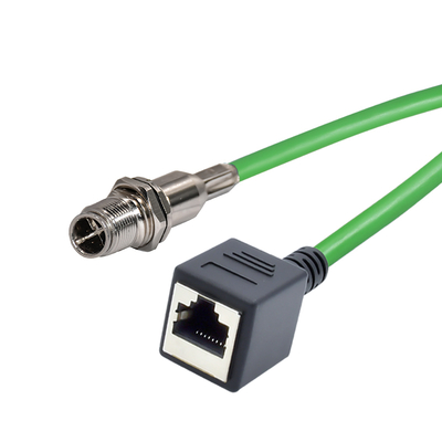 M12 до RJ45 B D X Код IP67 Ethernet соединитель для промышленного использования
