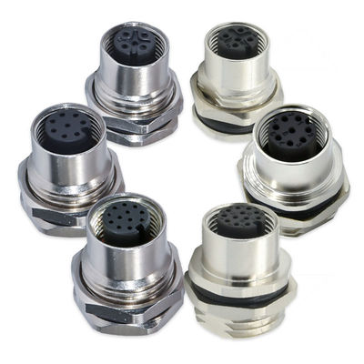 M12 водонепроницаемый разъем 3-17 контактов, штекер-розетка, IP67 IP68, DIN