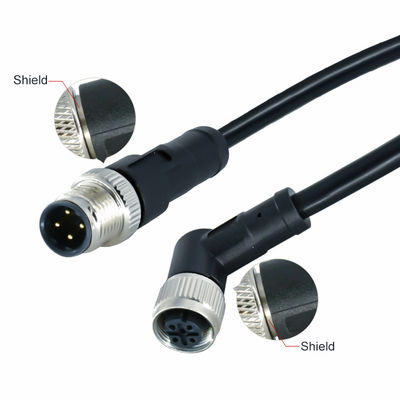 M12 водонепроницаемый соединитель IP68 3-17 Pin мужской женский винт тип DIN