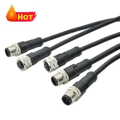 M12 водонепроницаемый разъем IP67 IP68 штекерный гнездовой 3-24 контакта DIN IEC61076