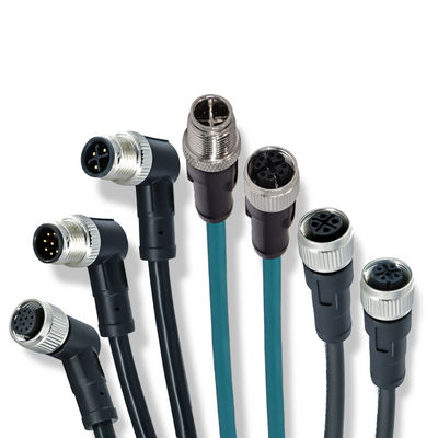 M12 водонепроницаемый разъем IP67 IP68 штекерный гнездовой 3-24 контакта DIN IEC61076