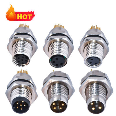 Rigoal M8 соединитель авиационный водонепроницаемый IP67/IP68 3-8 Pin 250V номинальный мужской женский розетка