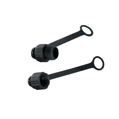 M8 Коннекторная пылевая крышка с цепью для мужчины женской защитой от розетки и розетки Пластиковая черная крышка