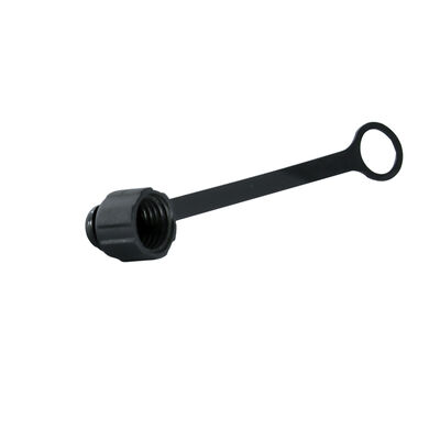 M8 Коннекторная пылевая крышка с цепью для мужчины женской защитой от розетки и розетки Пластиковая черная крышка