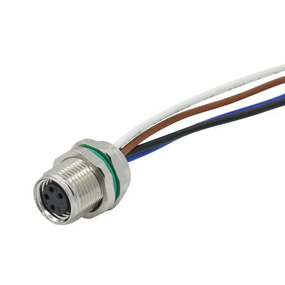 Водонепроницаемый M8 Mini Connector Металлический 4pin Panel Mount Connector