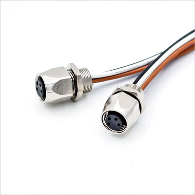 Водонепроницаемый M8 Mini Connector Металлический 4pin Panel Mount Connector