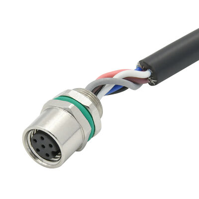 Водонепроницаемый M8 Mini Connector Металлический 4pin Panel Mount Connector