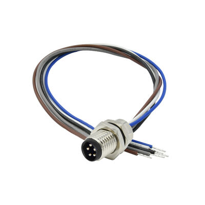 водонепроницаемый M8 панельный монтажный соединитель 2 3 4 5 6 8 Pin Manufacture M8 M12 Cable Electric Wire Connector
