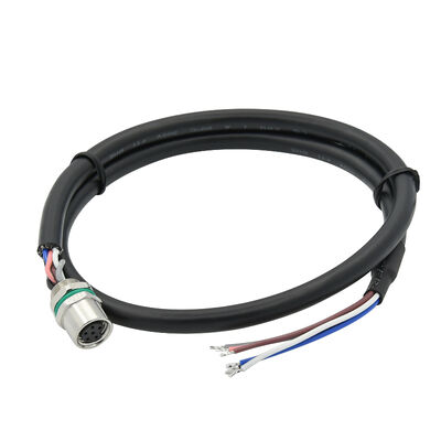 водонепроницаемый M8 панельный монтажный соединитель 2 3 4 5 6 8 Pin Manufacture M8 M12 Cable Electric Wire Connector