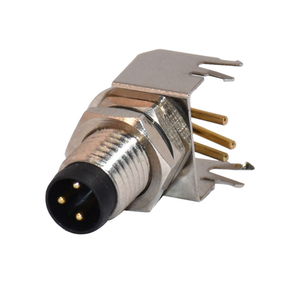 3 / мужчина 4/5/6/8 Pin и женский прямой прямоугольный соединитель датчика M8 для держателя PCB кабеля