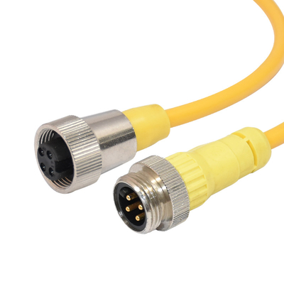 Водоустойчивые IP67 механические кабельные соединители 4P для автоматизации M12 M8 M5 7/8