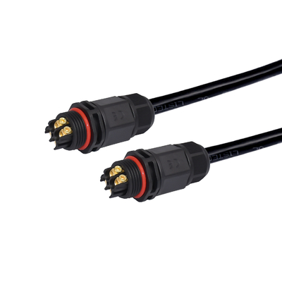 Соединения кабеля контактного разъема IP67 СИД 3 тип 4 соединитель водоустойчивого перекрестный провода пути