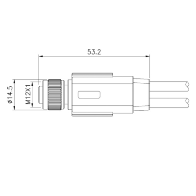 Водоустойчивый кабель штепсельной вилки M12 Pin Splitter 5 соединителя y привода датчика IP68