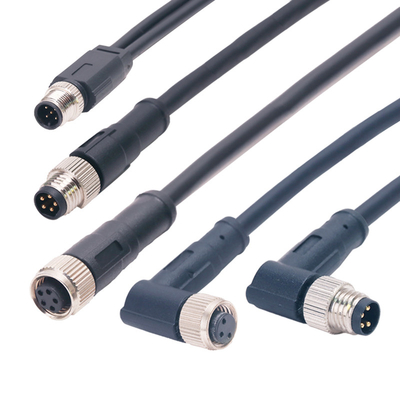 CuZn TPU отлило кодирвоание в форму соединителя 3P IP67 a кабеля M8 водоустойчивое для датчика